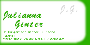 julianna ginter business card